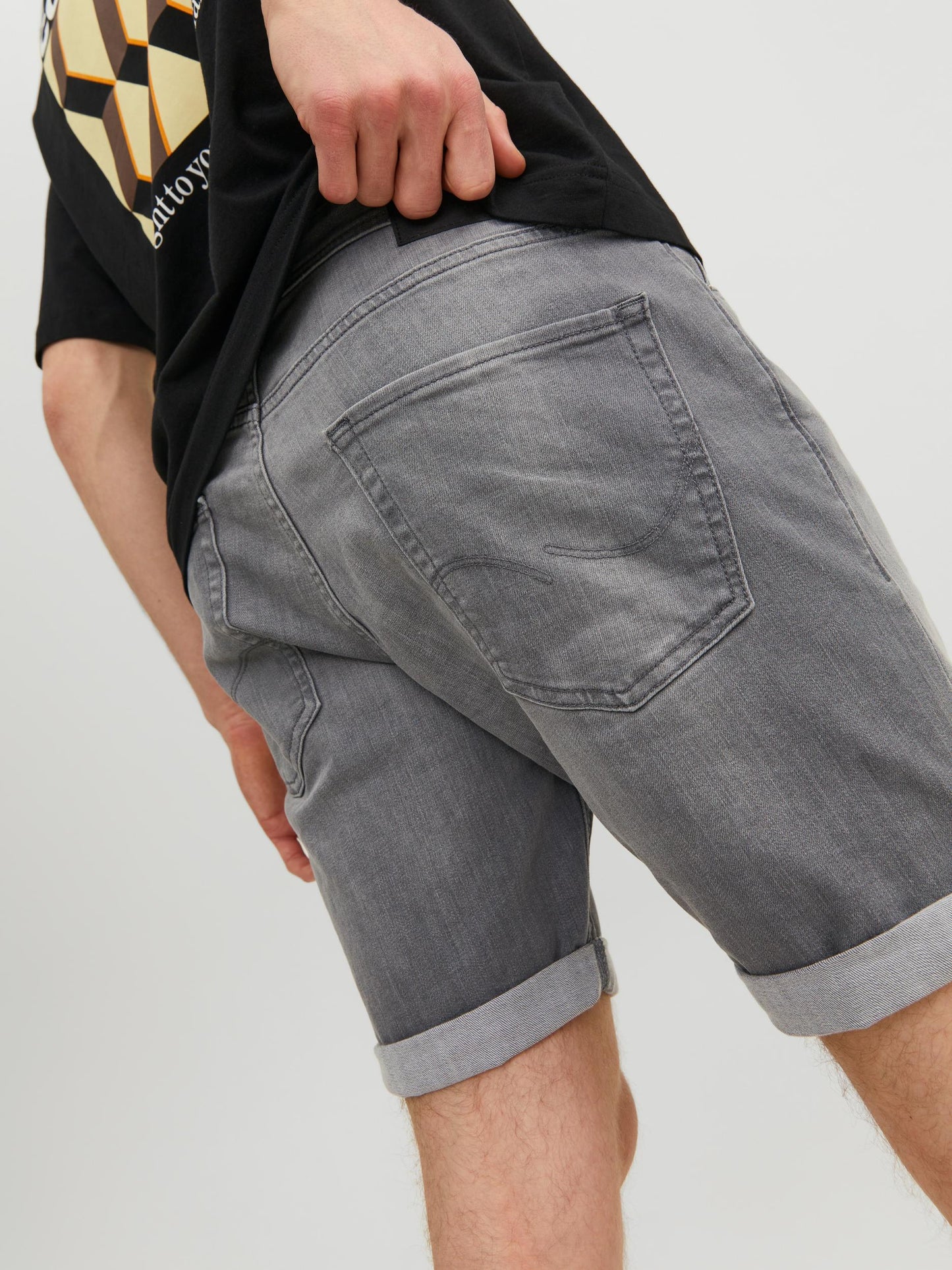 Shorts- JJIRICK - Grey Denim
