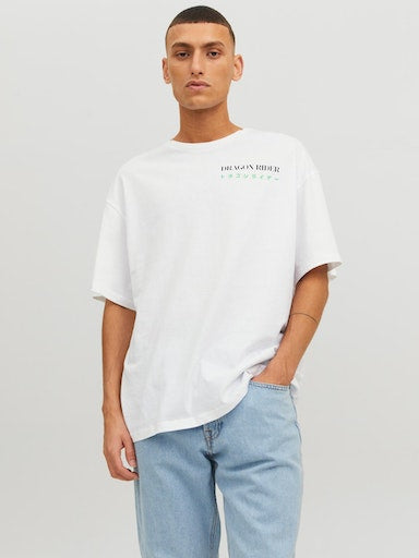 Camiseta de manga corta- JORDRAGON Blanca