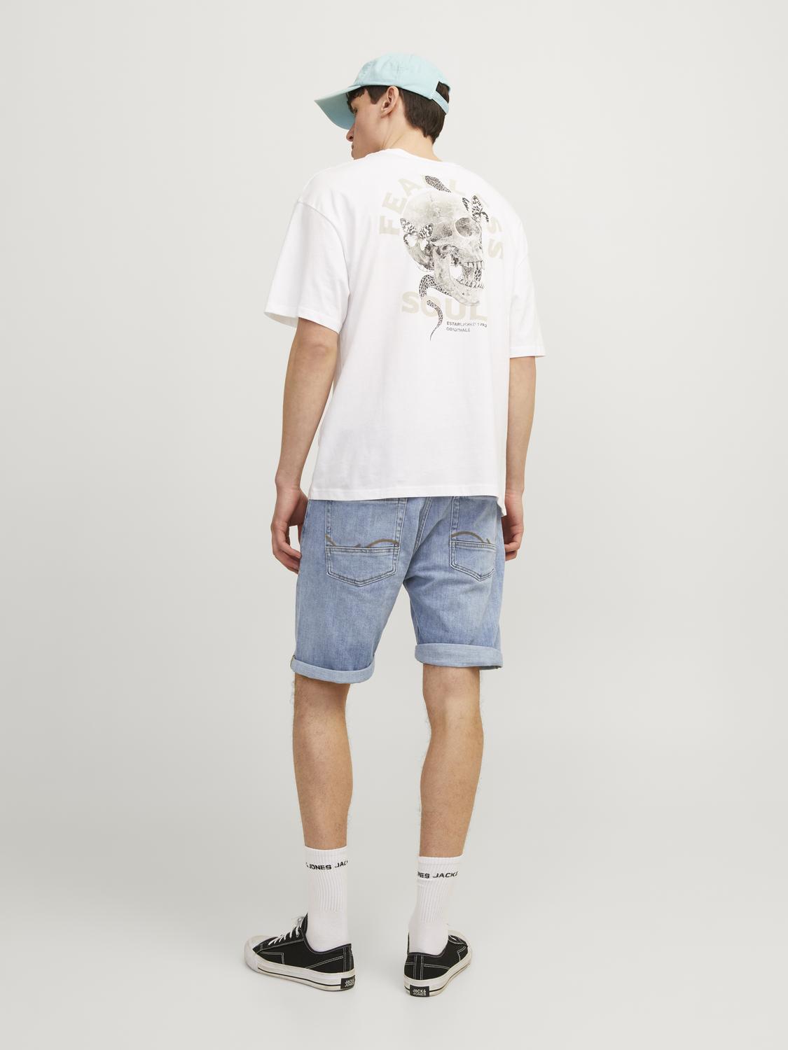 JJICHRIS Shorts - Blue Denim