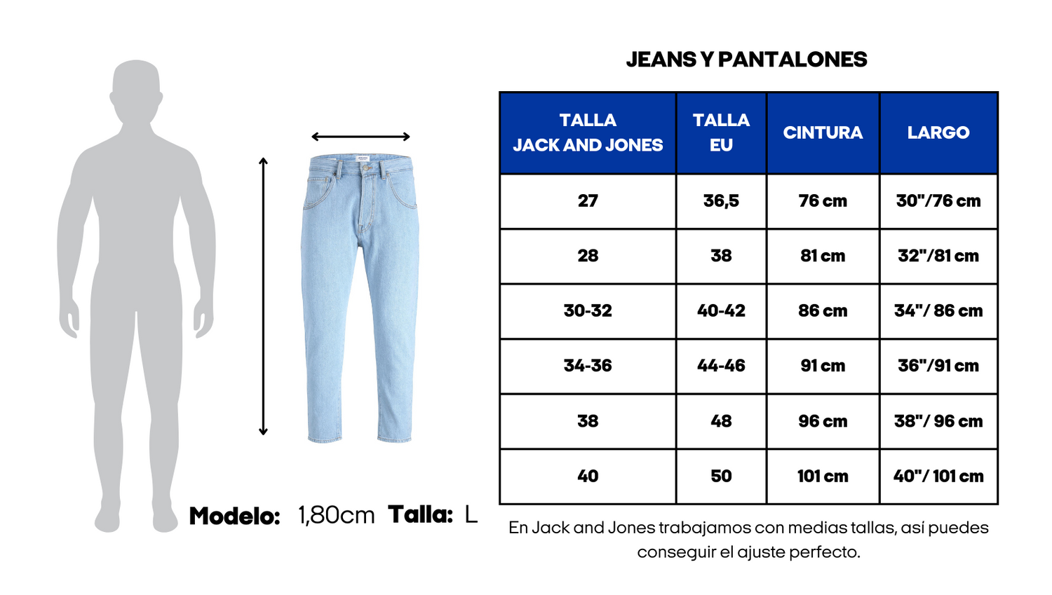 Equivalencia de tallas de ropa hombre hotsell