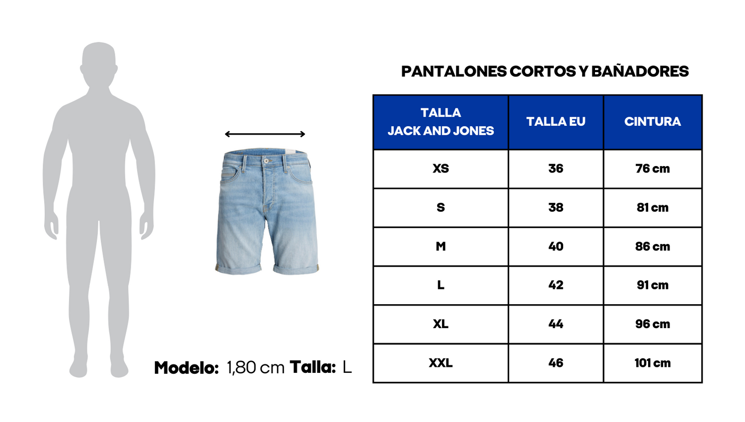 Talla de bermudas hotsell