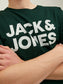 Camiseta de manga corta con logo verde oscuro - JJECORP