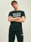 Camiseta de manga corta con logo verde oscuro - JJECORP