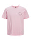 Camiseta manga corta estampada rosa - JCONIRVANA