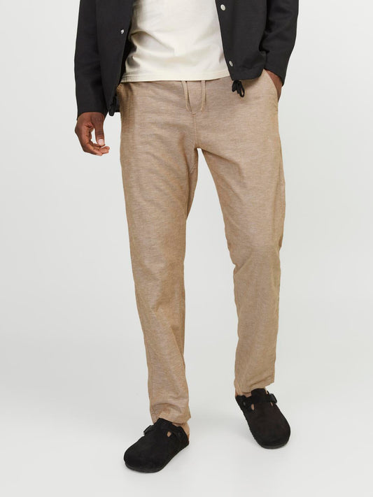 Pantalón lino beige - JPSTKANE