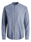Camisa lino azul - JJESUMMER