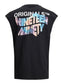 Camisilla con estampado trasero JORFEST - Negro