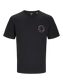 Camiseta manga corta estampada negra - JCONIRVANA