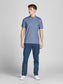 Polo de cuello mao JJEPAULOS - Azul