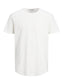 Camiseta básica de manga corta blanca - JJEBASHER