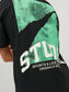 Camiseta de manga corta con estampado trasero negra - JORBRINK STUDIO BACK TEE SS CREW NECK