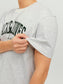 Camiseta de manga corta con logo JJEJOSH - Gris