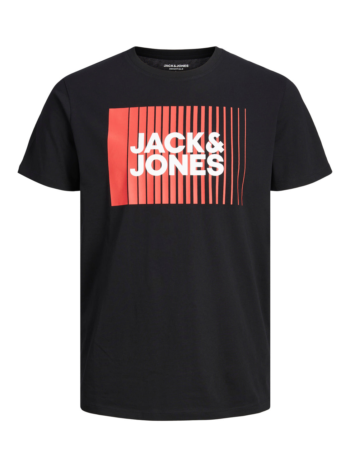 Camiseta de manga corta con logo- JJECORP Negro