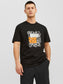 Camiseta manga corta- JORTHROW Negro