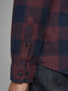 Camisa de manga larga de cuadros granate - JJEGINGHAM