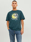 Camiseta de manga corta- JORAFTERLIFE Verde oscuro