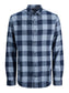 Camisa de manga larga de cuadros azul - JJEGINGHAM