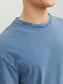 Camiseta azul básica de manga corta- JJEDREW
