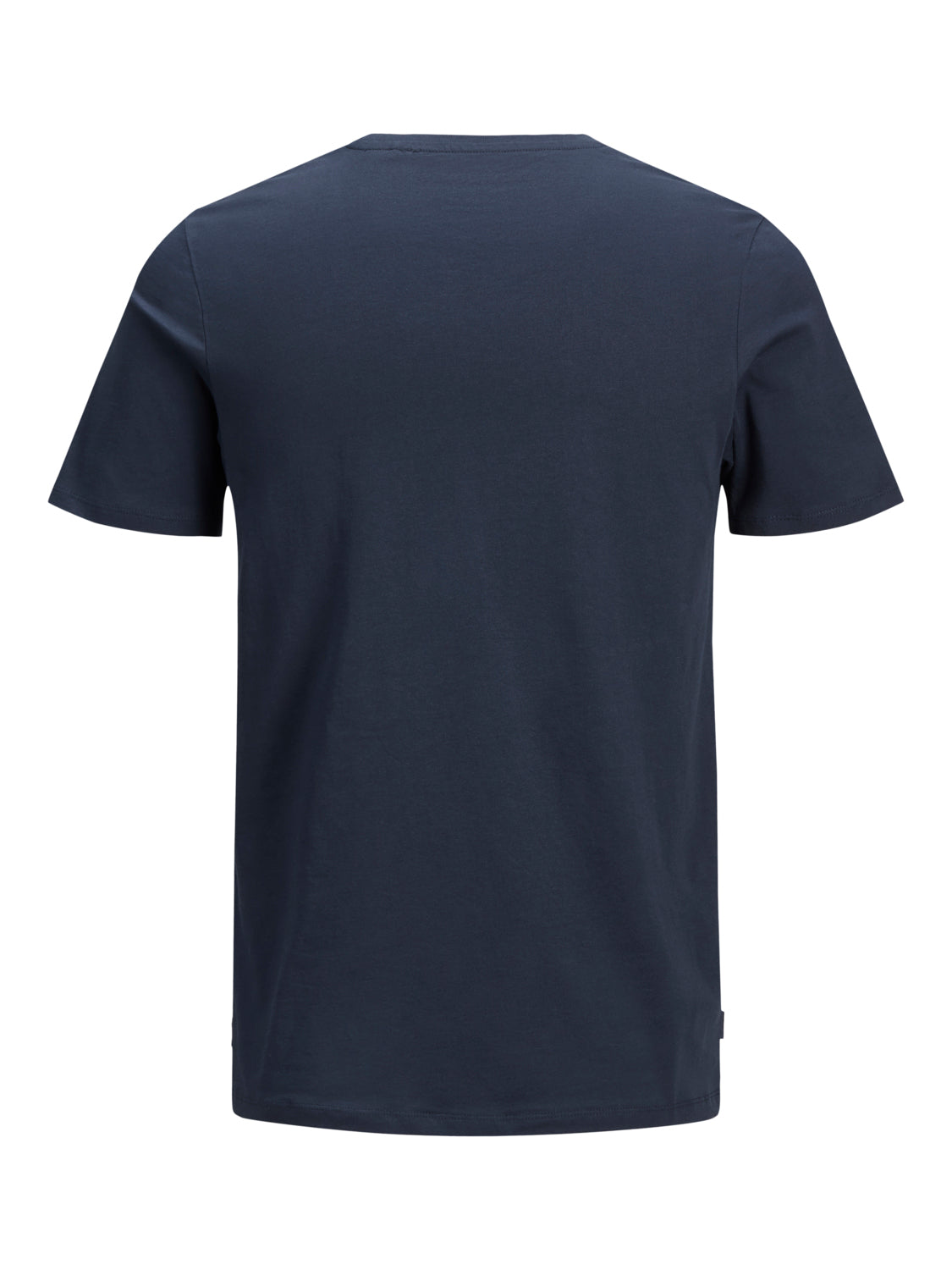 Camiseta básica manga corta azul marino - JJEORGANIC