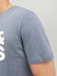 Camiseta de algodón con logo azul CORP