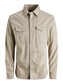 Camisa vaquera beige - SHERIDAN