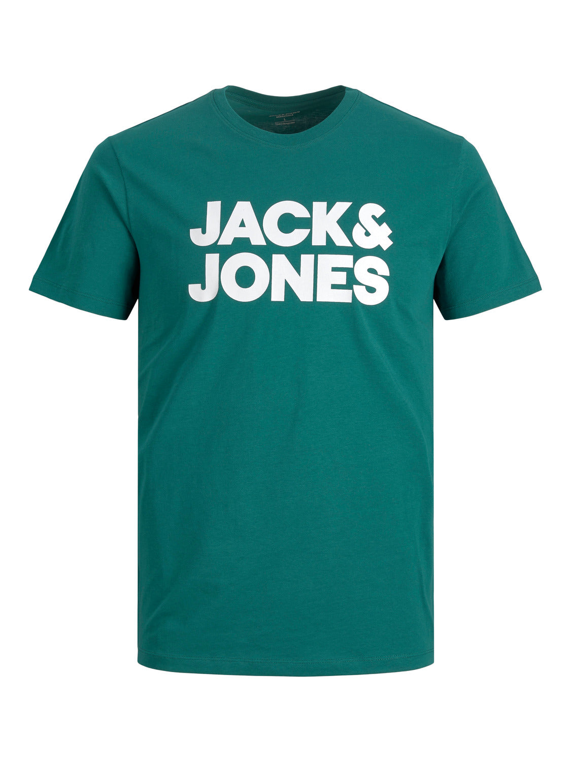 Camiseta de manga corta con logo verde - JJECORP