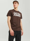 Camiseta de manga corta- JJECORP Marrón