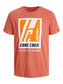 Camiseta de algodón con logo naranja SPRING