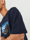 Camiseta manga corta- JCOLOGAN Azul marino