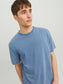 Camiseta de manga corta- JJEDREW Azul
