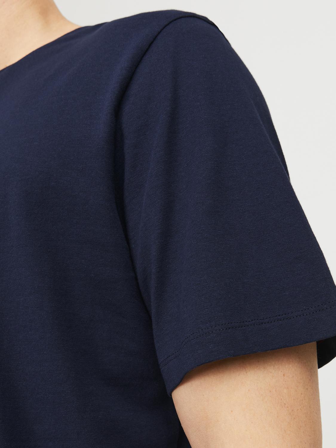 Camiseta manga corta con logo azul - JJZURI