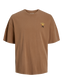 Camiseta marrón estampado espalda-JORSOCIETY