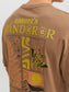 Camiseta marrón estampado espalda-JORSOCIETY