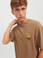 Camiseta marrón estampado espalda-JORSOCIETY