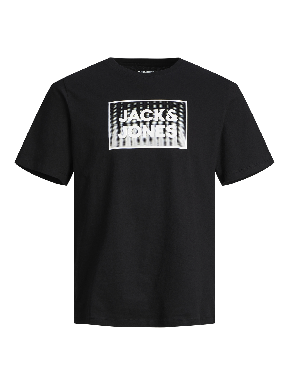Camiseta manga corta negra con logo - JJSTEEL