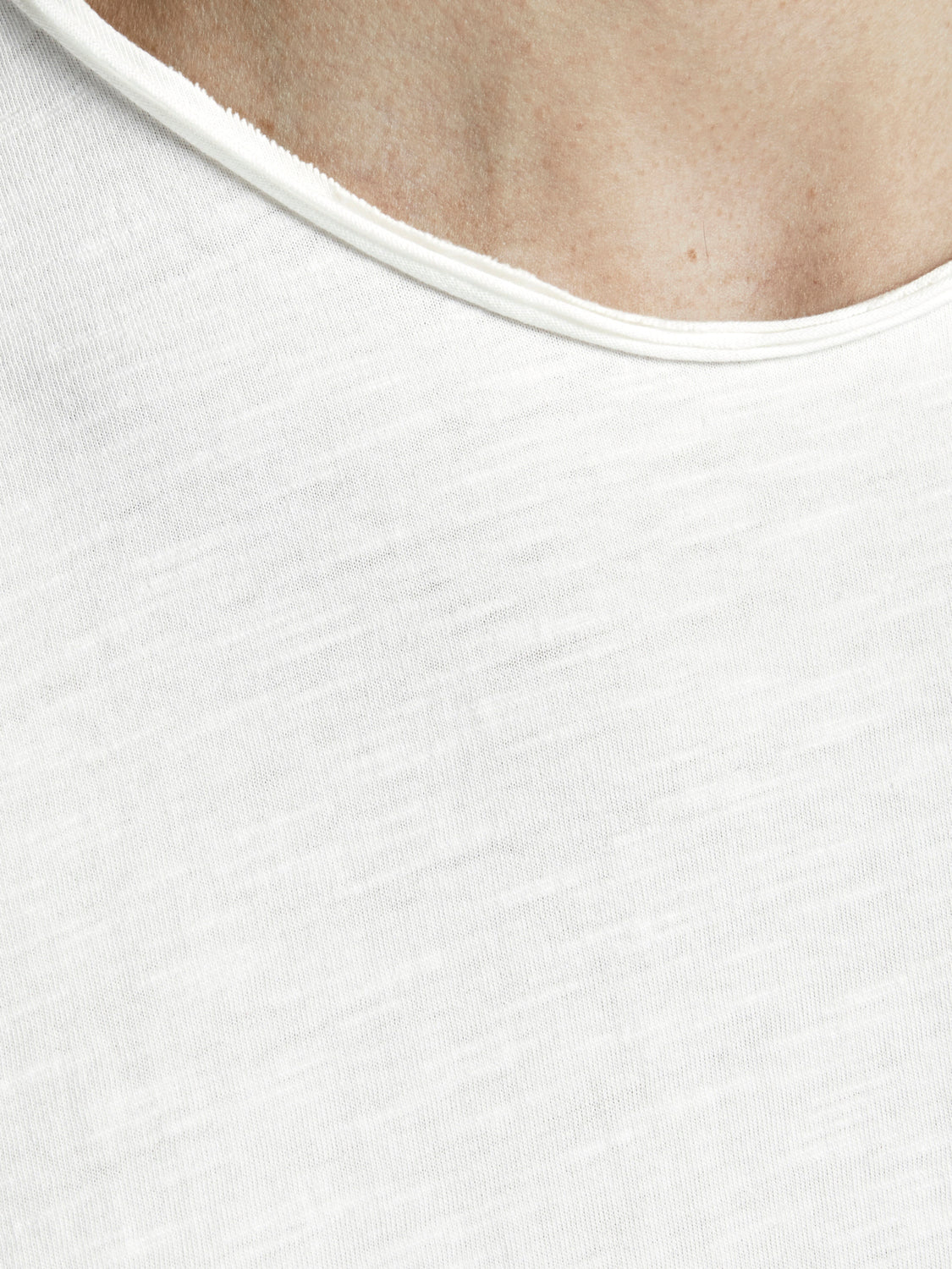 Camiseta básica de manga corta blanca - JJEBASHER