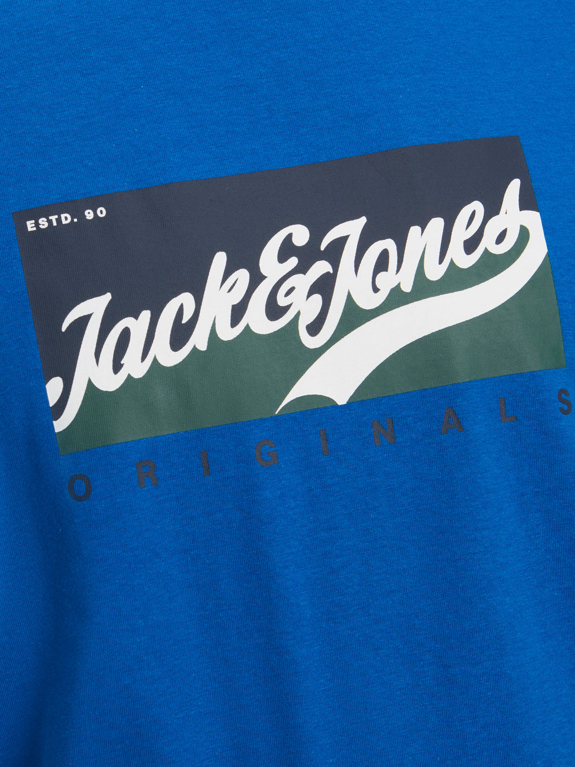 Camiseta de manga corta con logo JORBECKSS - Azul