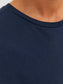 Camiseta de manga corta de algodón JCOSNORKLE - Azul marino