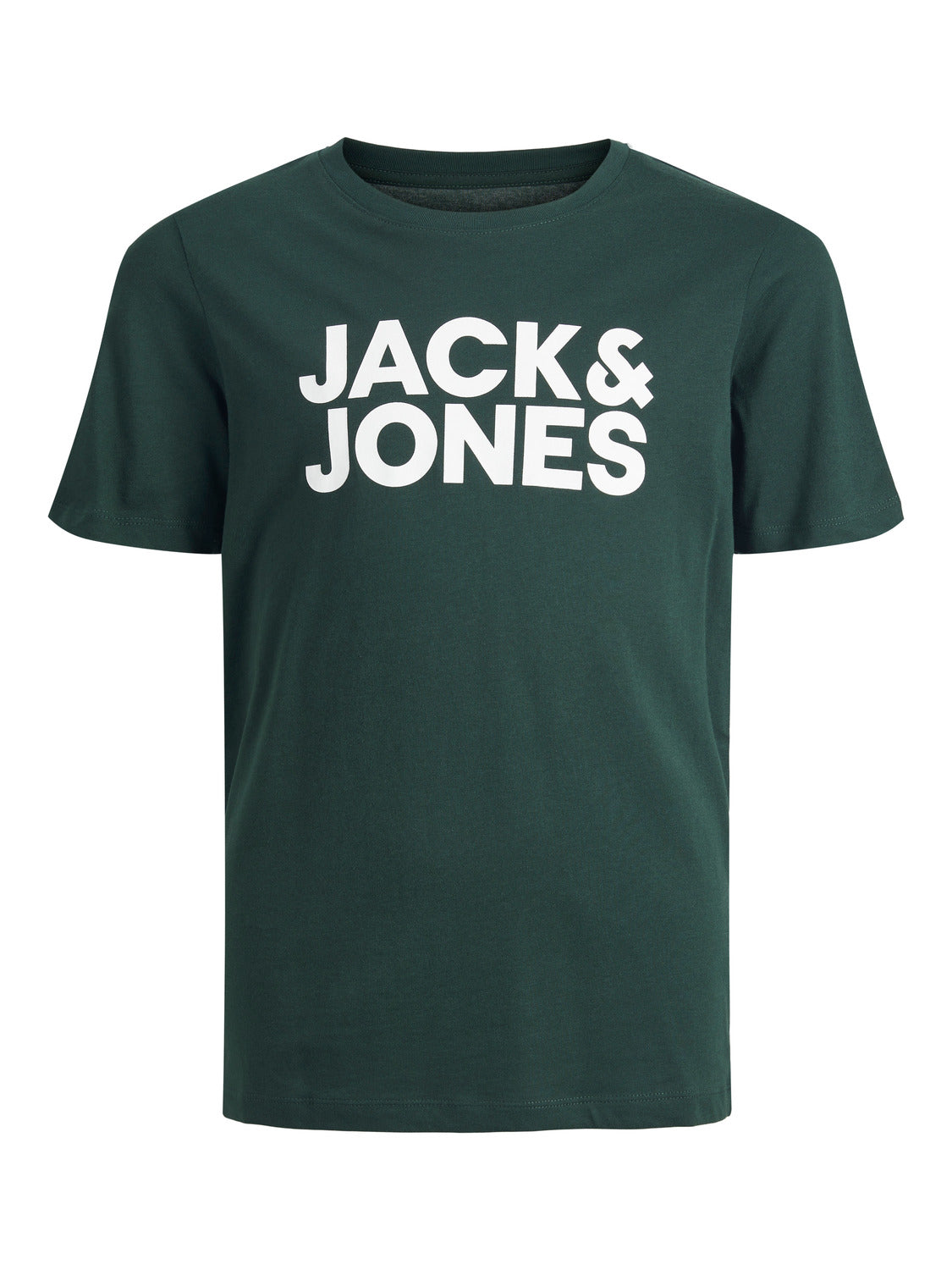 Camiseta de manga corta con logo verde oscura - JJECORP