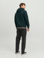 Sudadera verde oscuro con capucha -JORVESTERBRO