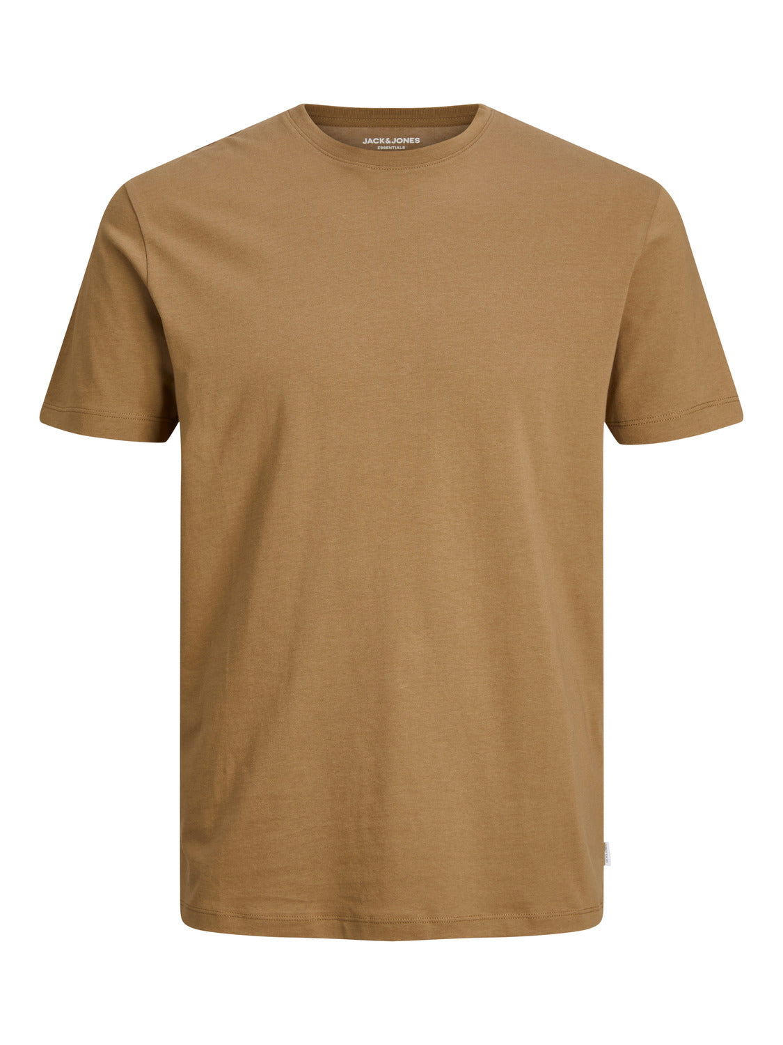 Camiseta básica manga corta marrón - JJEORGANIC