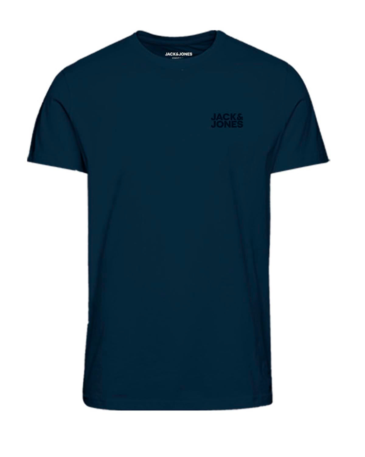 Camiseta básica logo azul marino - JJECORP