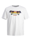 Camiseta manga corta estampada blanca - JJSUMMER