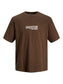 Camiseta manga corta- JORREDHOOK Marrón