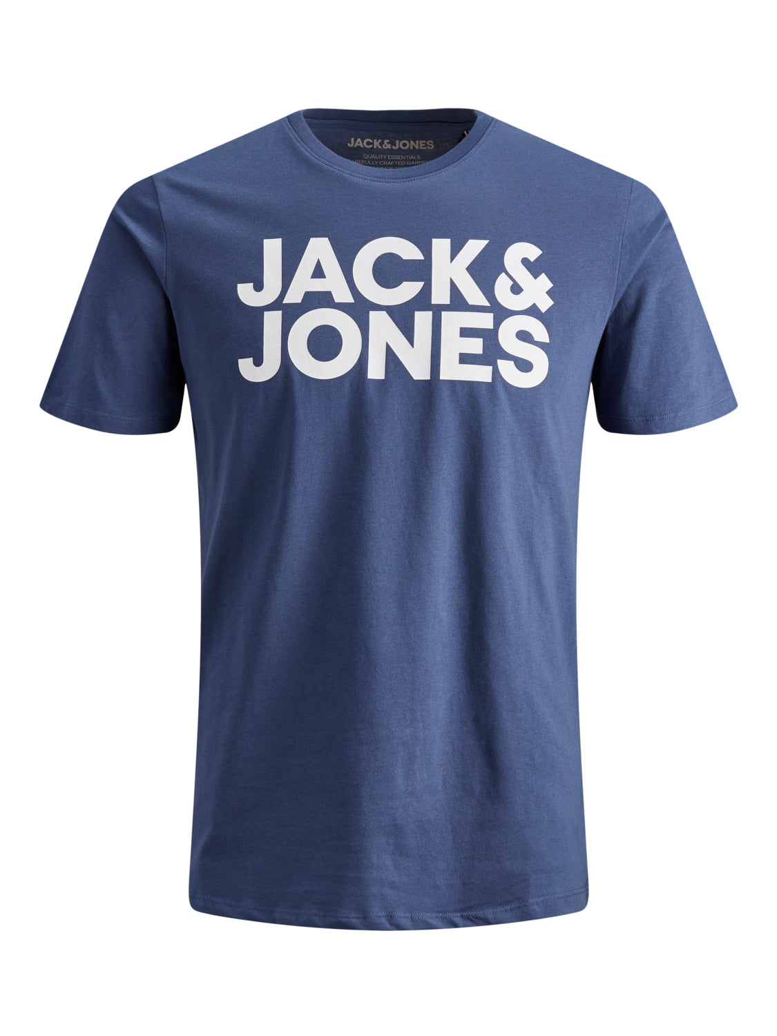 Camiseta de manga corta con logo azul - JJECORP