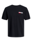 Camiseta manga corta con logo negro  - JJECORP