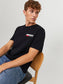 Camiseta manga corta con logo negro  - JJECORP