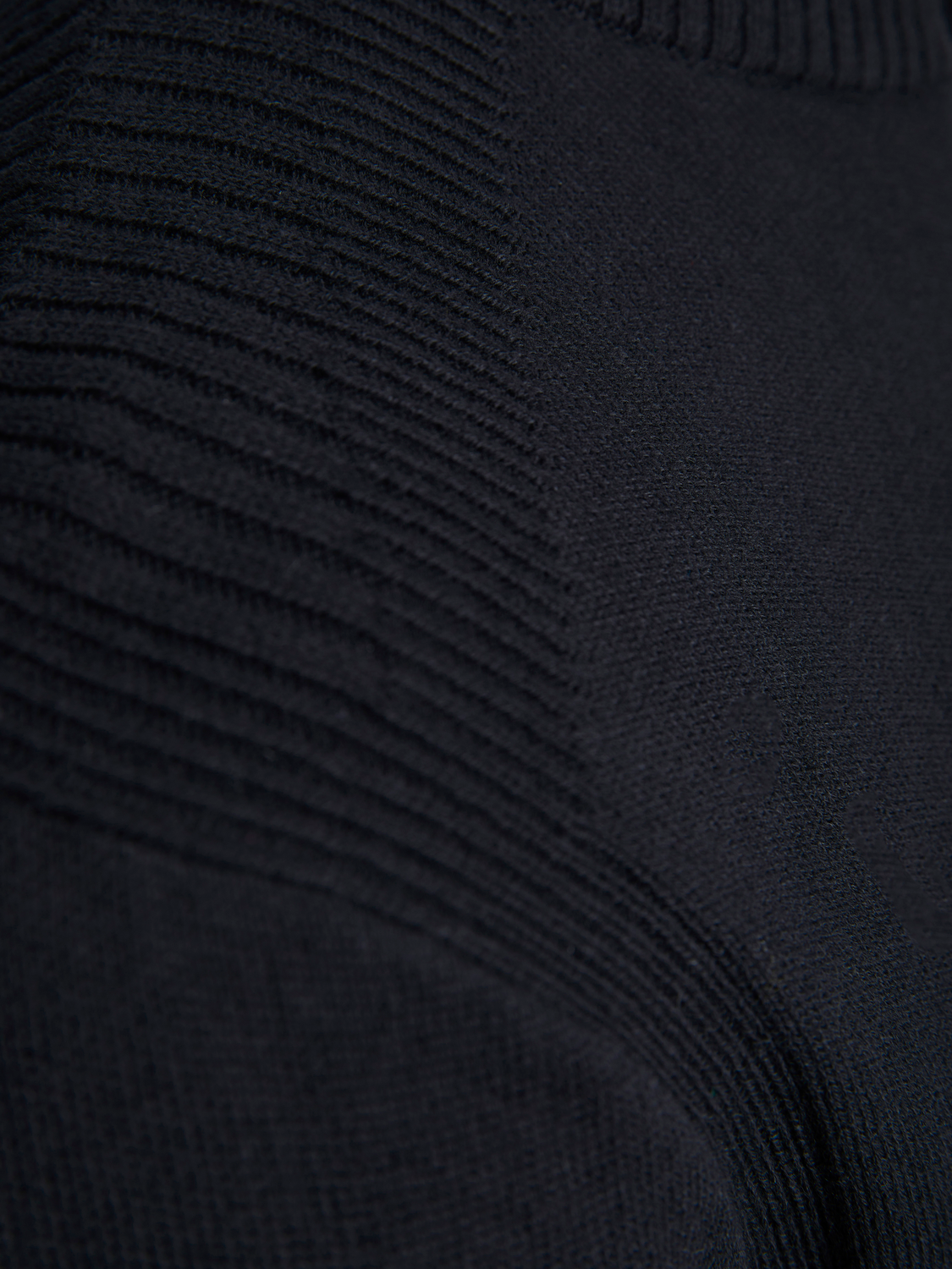Jersey negro cuello alto con cremallera - JCOLEAD