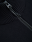 Jersey negro cuello alto con cremallera - JCOLEAD