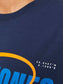 Camiseta manga corta azul marino con logo - JCOBLACK